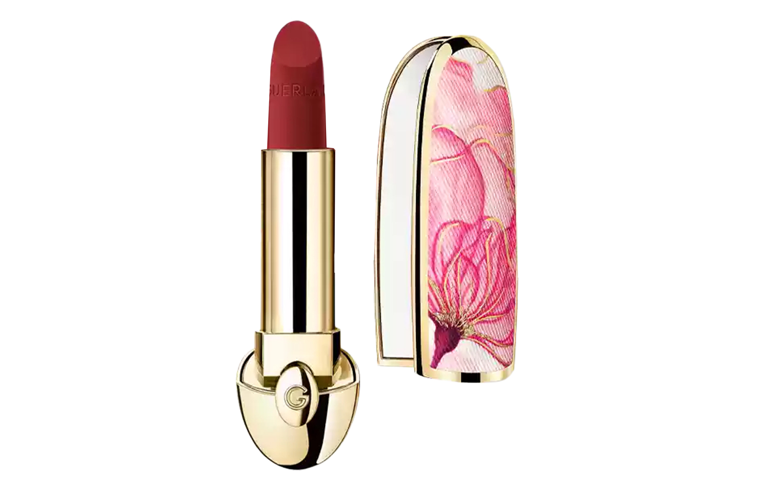 

GUERLAIN Помада JIAOLAN Pink Petal Ink Cherry Deluxe Gemstone, бархатная текстура, 3,5 г