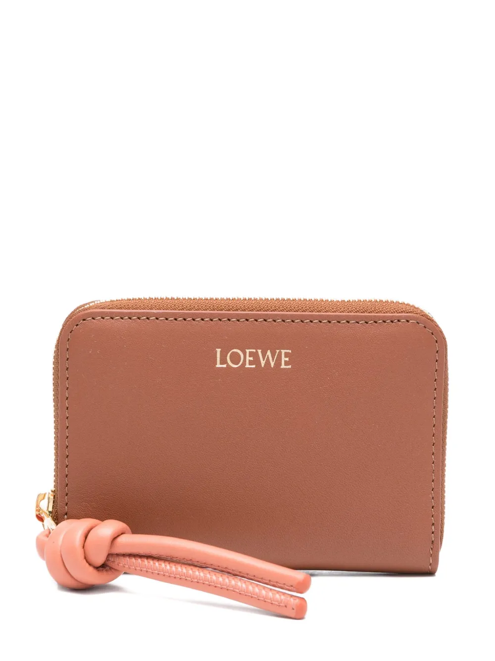

Кошелек с круговой молнией LOEWE, коричневый