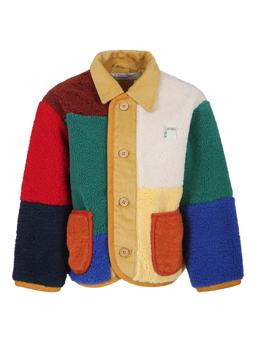 

Куртка в стиле колор-блок BOBO CHOSES, зеленый