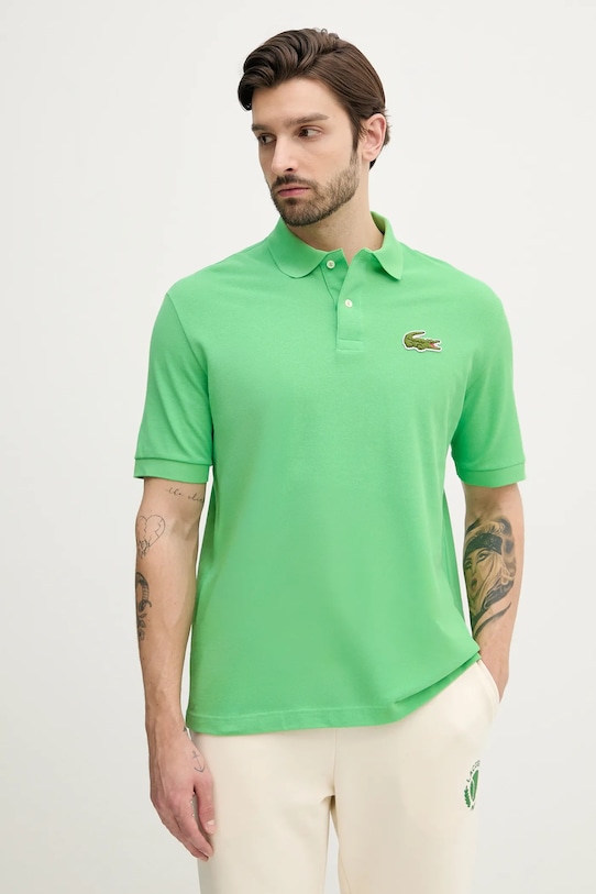 

Хлопковая поло Lacoste, зеленый