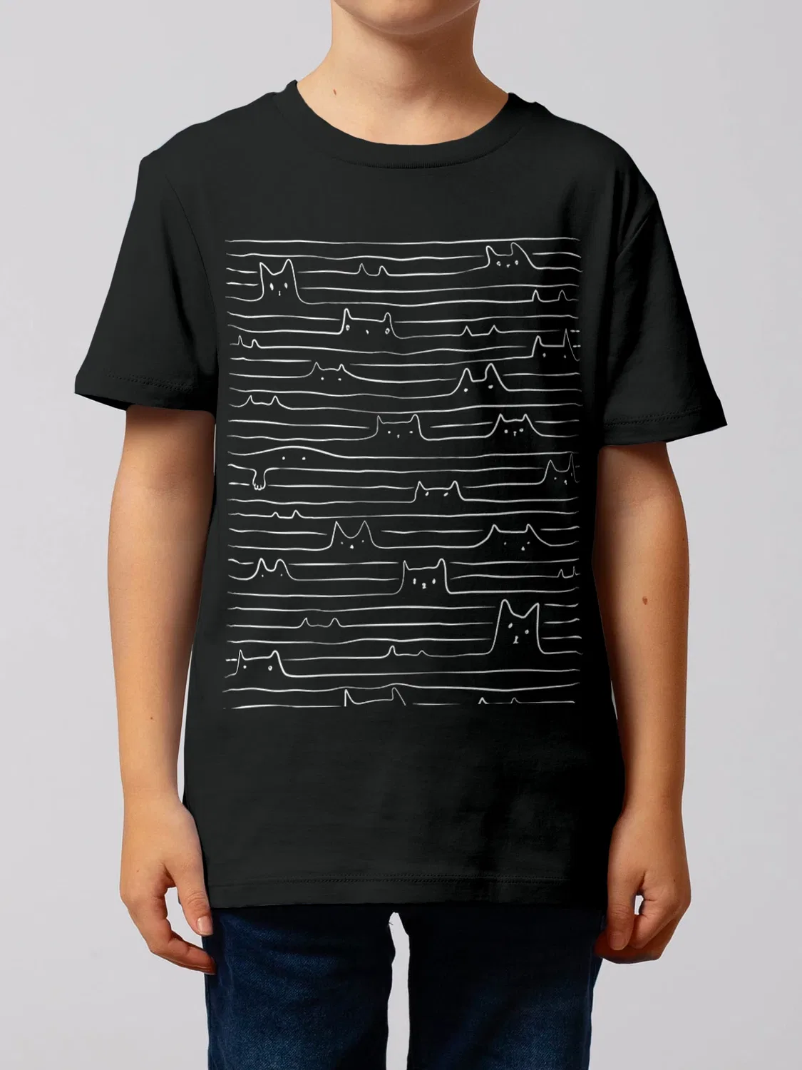 T-Shirt хлопковое Wat? Apparel, черный