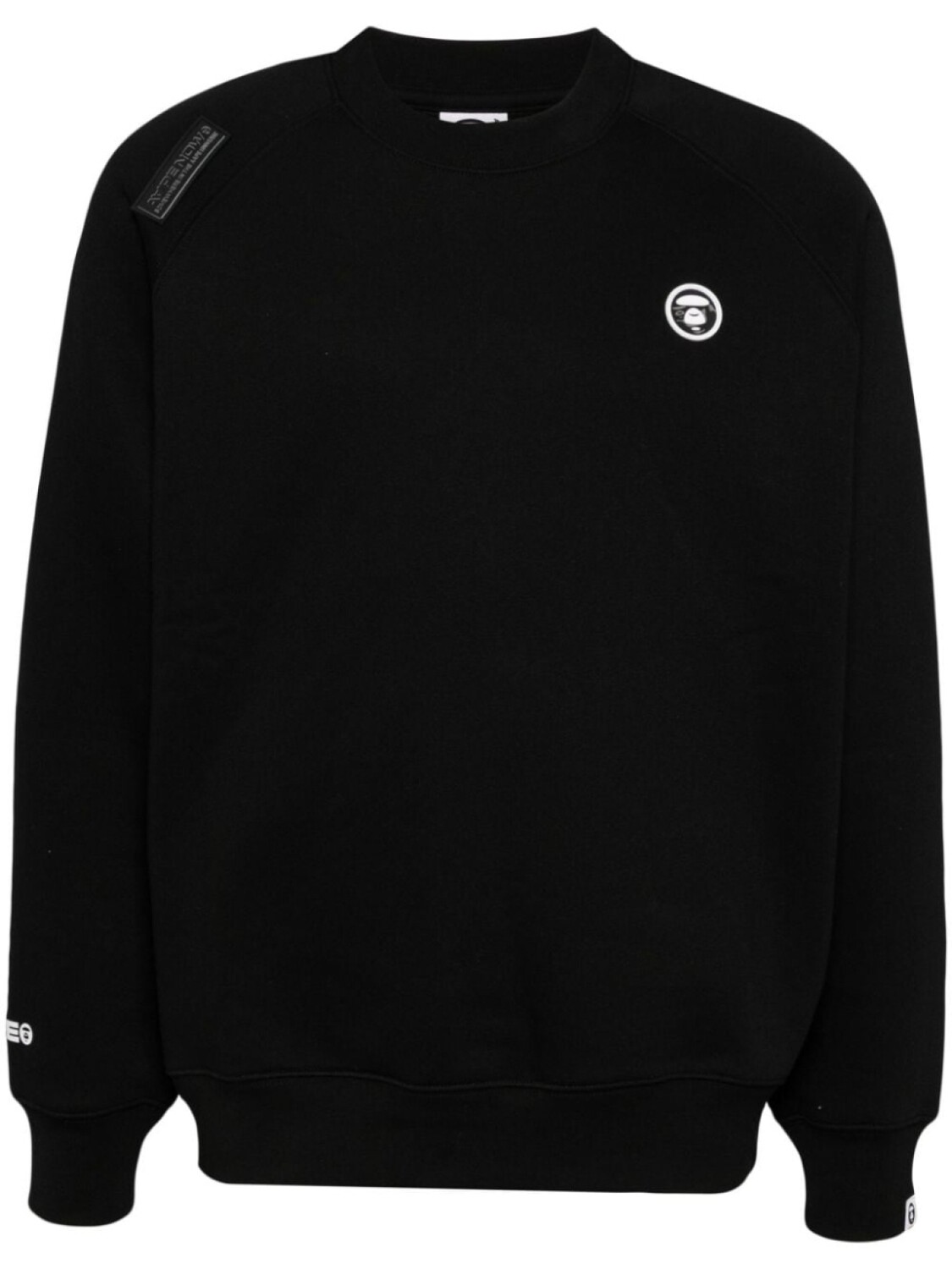 

AAPE BY *A BATHING APE толстовка с нашивкой-логотипом, черный
