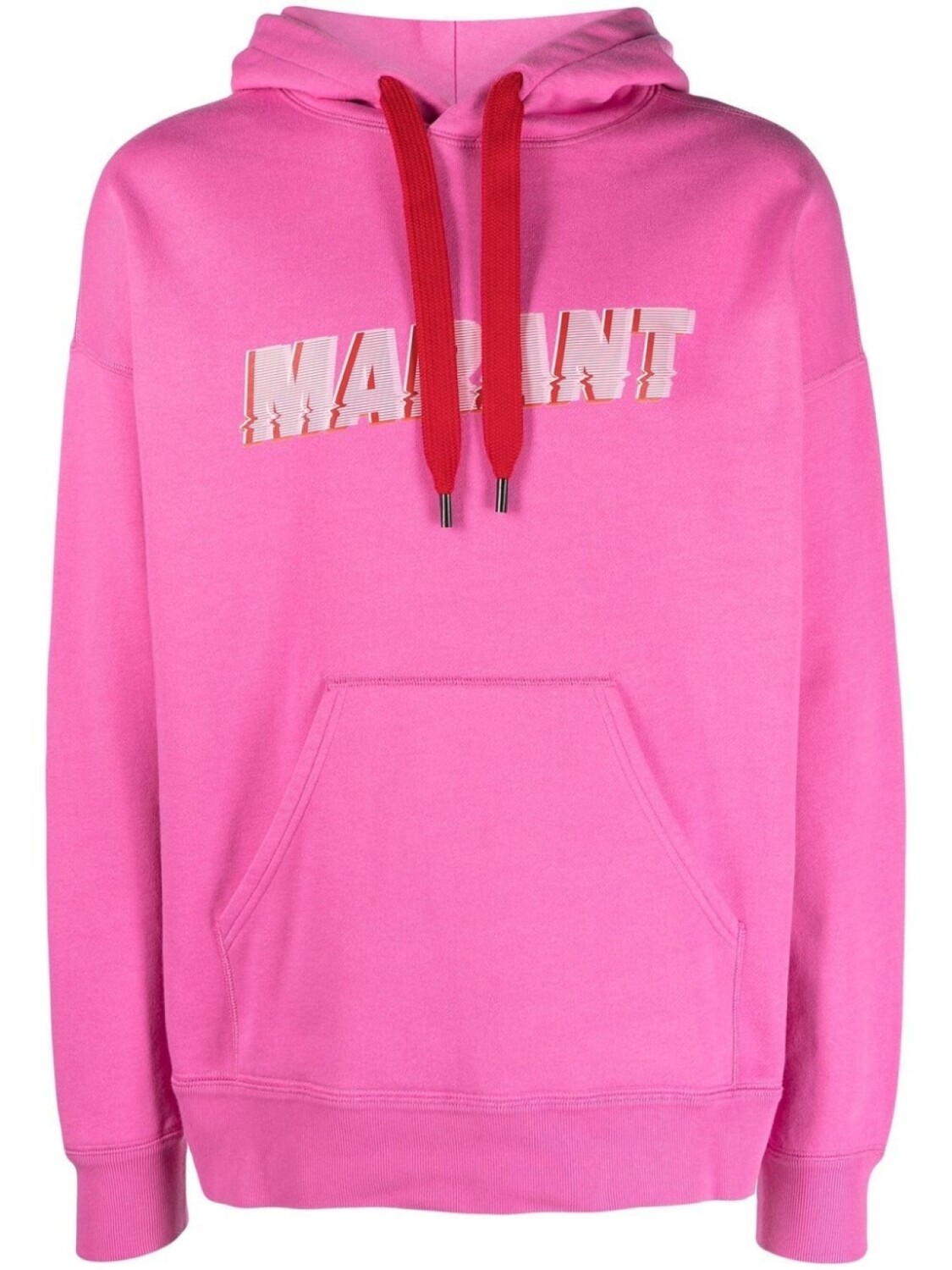 

Marant худи с кулиской и логотипом, розовый