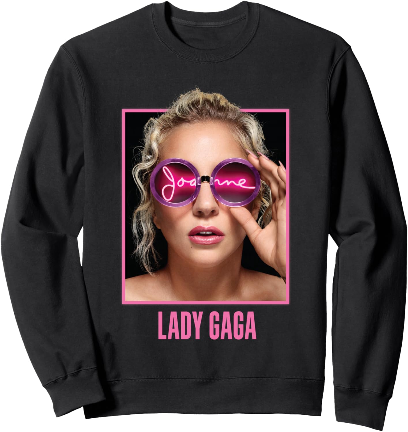 

Толстовка Lady Gaga Joanne Glasses, черная, Черный, Толстовка Lady Gaga Joanne Glasses, черная