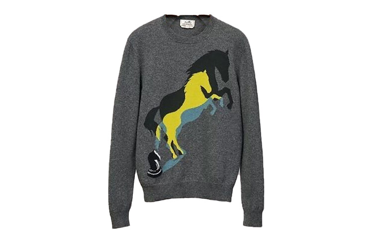 

Свитер мужской серый Hermes, серый
