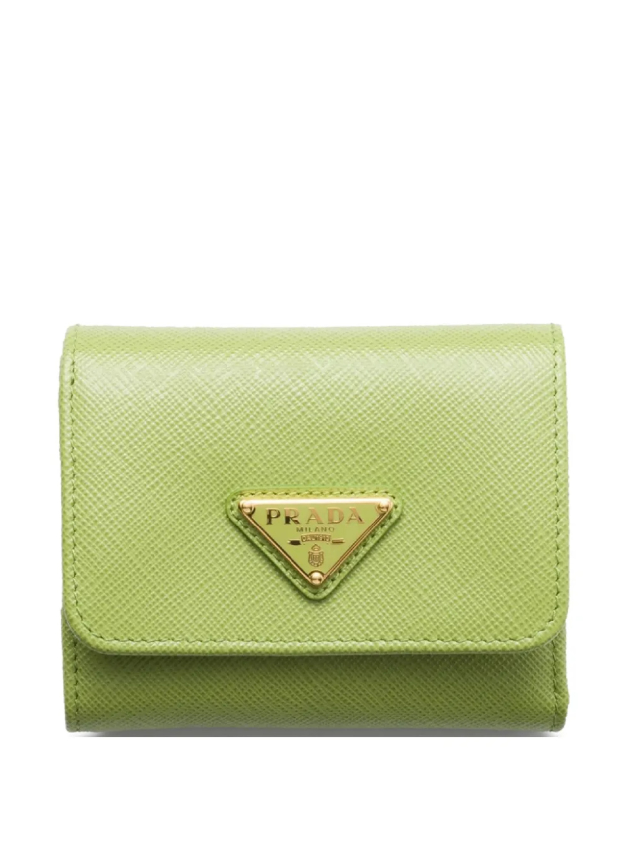 

Кошелек из сафьяновой кожи Prada, зеленый