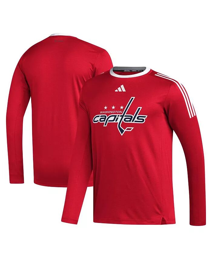

Мужская красная футболка Washington Capitals AEROREADY с длинным рукавом adidas