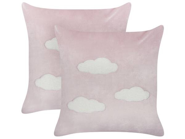 

Подушка Beliani 2 шт IPOMEA, 45x45x45 см, розовый