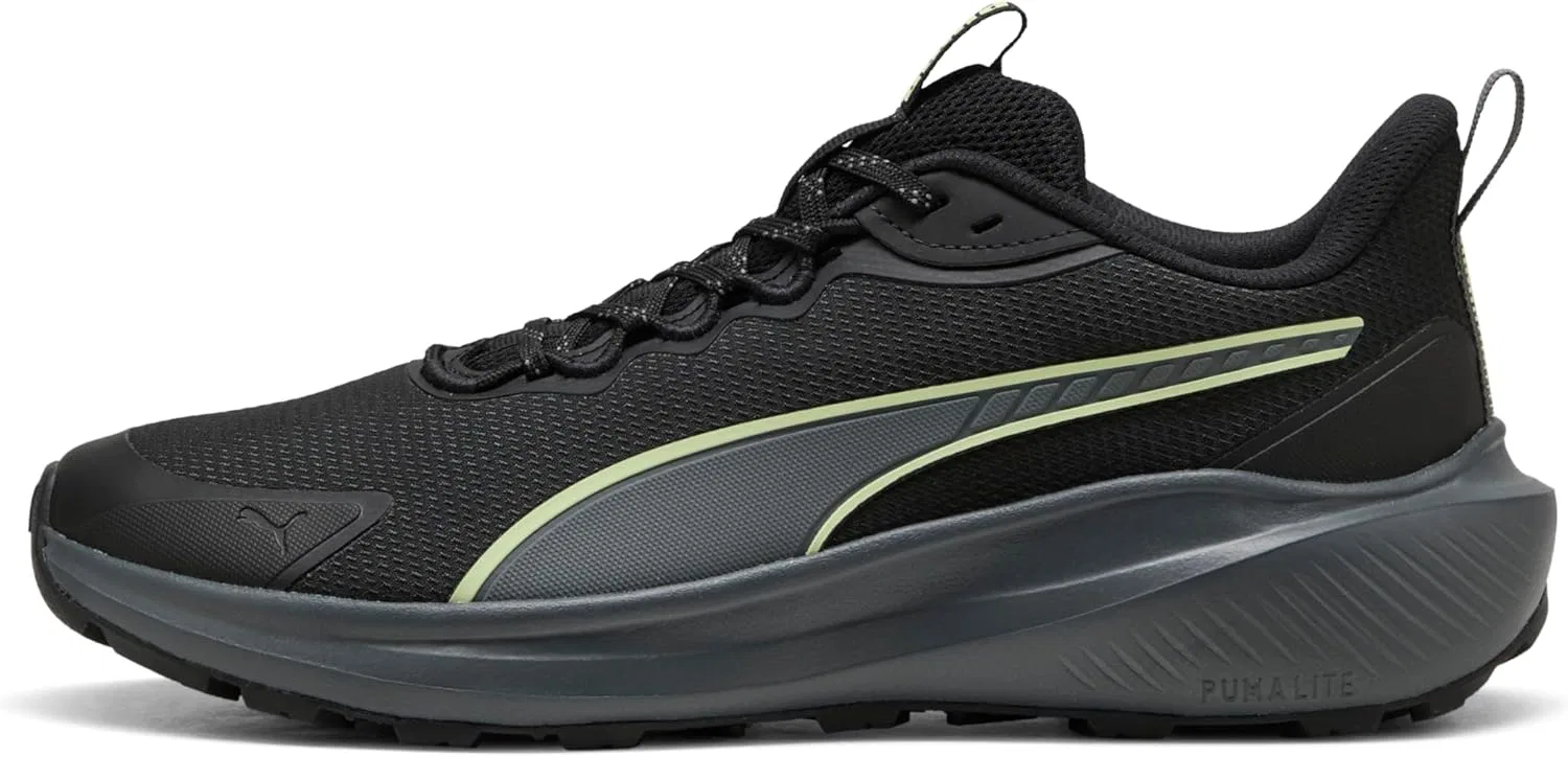 Кроссовки для бега по улицам Puma Skyrocket Lite Trail для взрослых и мужчин (унисекс), Puma Black Cool Dark Grey Apple Spritz
