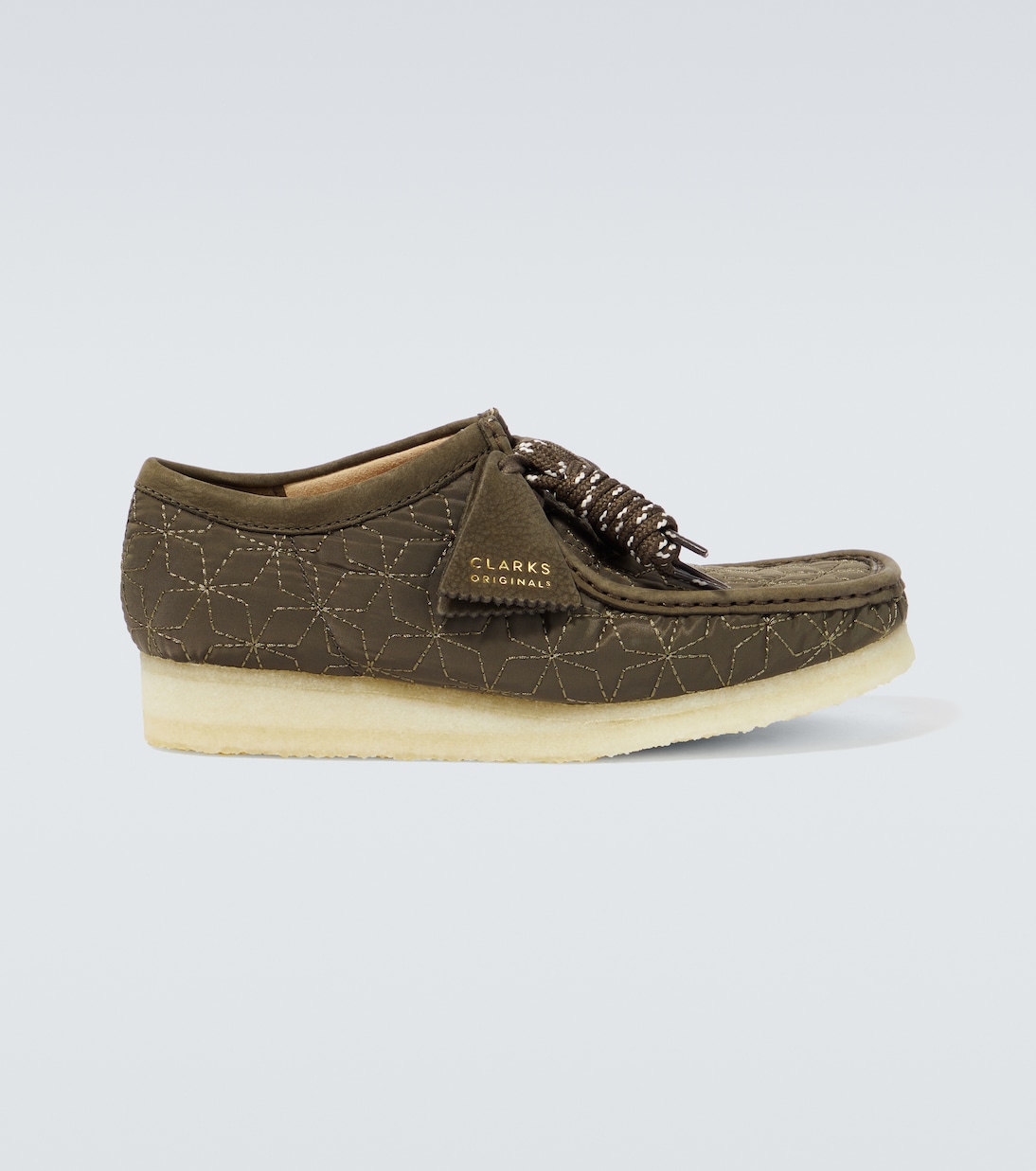 

Сапоги с вышивкой Валлаби Clarks Originals, Olive Combi