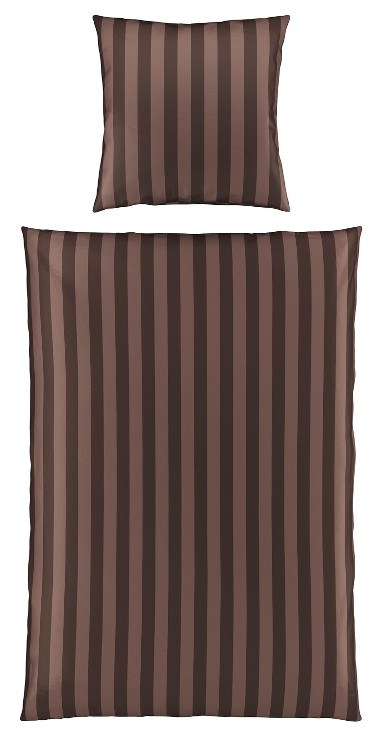 

Постельное белье добби сатин Ambiente, коричневый/темно-коричневый