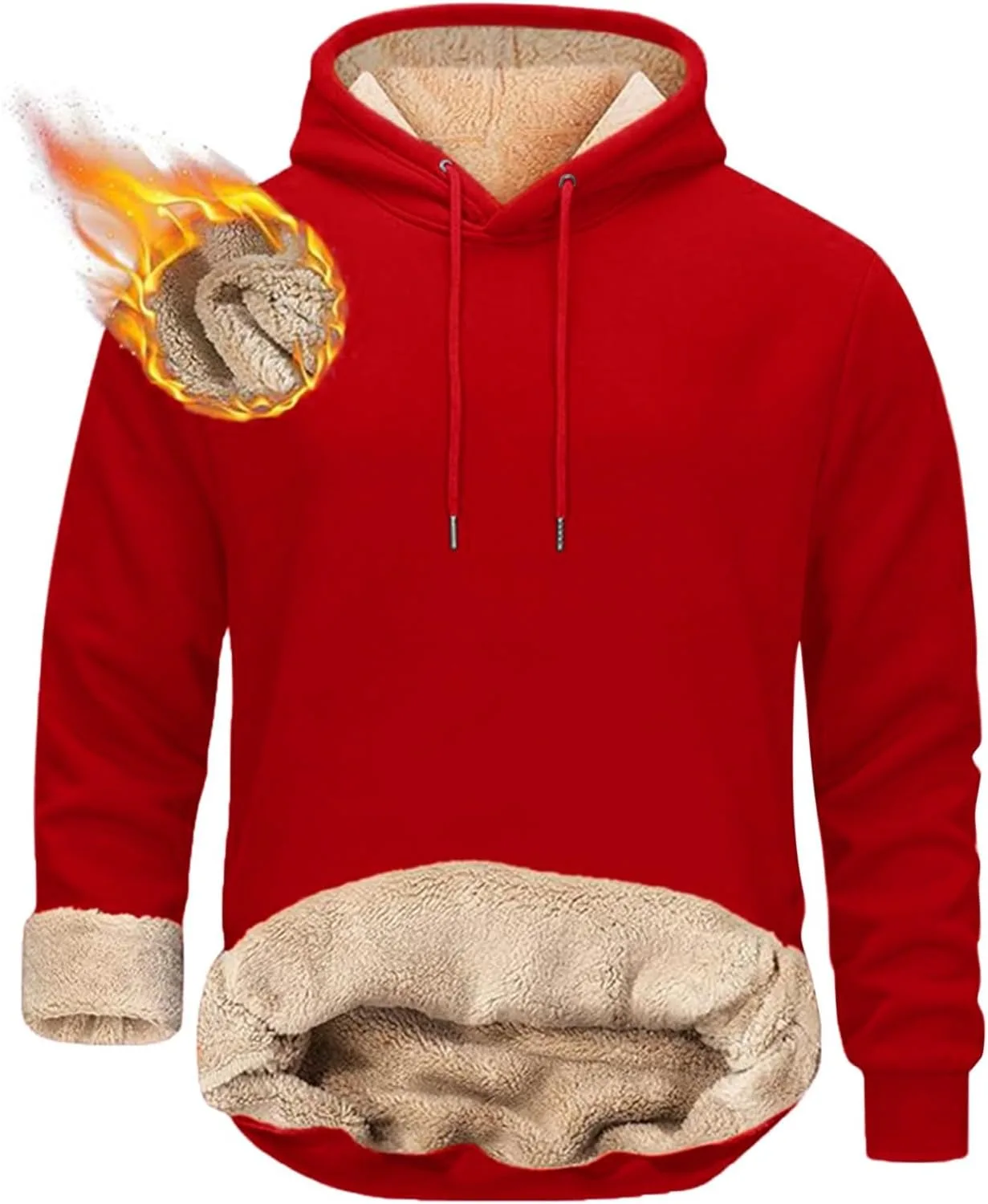 

Мужская толстовка с подкладкой из шерпы, ветрозащитная и утепленная dyiozbga