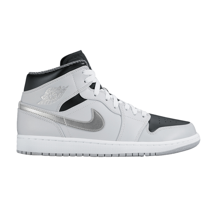 

Кроссовки Air Jordan Air Jordan 1 Retro Mid 'Wolf Grey', серый