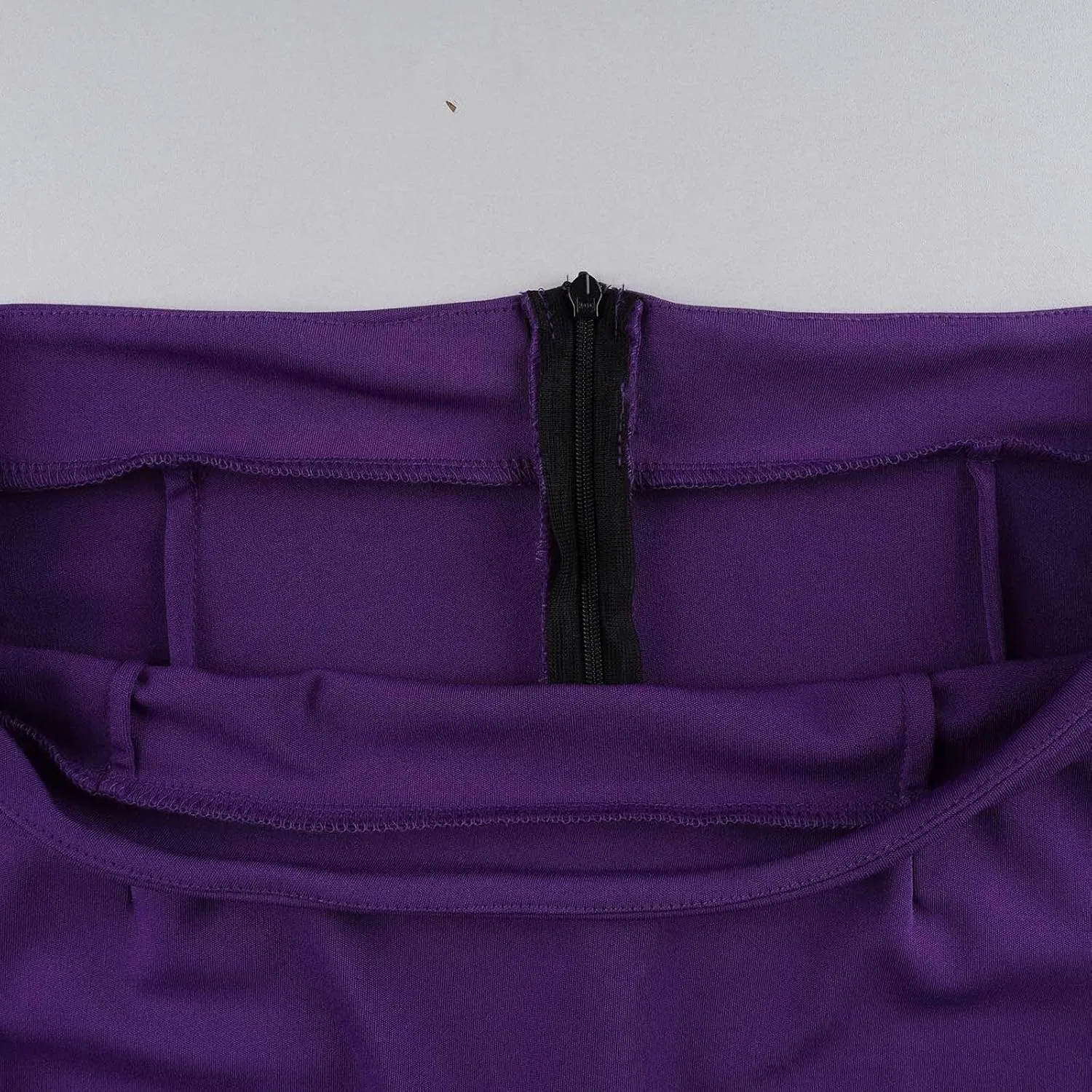 Женская юбка-карандаш с завышенной талией, на молнии, Generic, Purple — фото 4