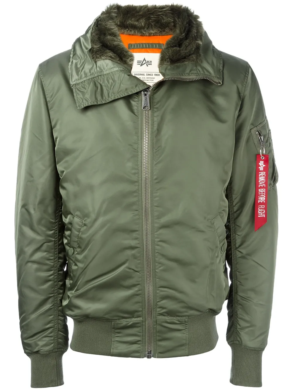 

Парка с капюшоном Alpha Industries, зеленый