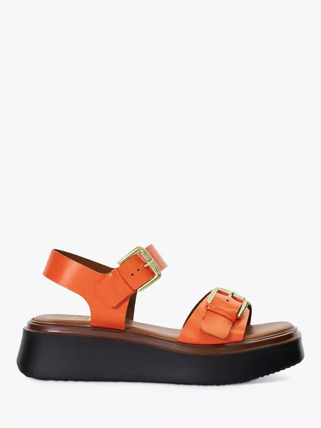 

Сандалии Dune Loells Leather Flatform, оранжевый