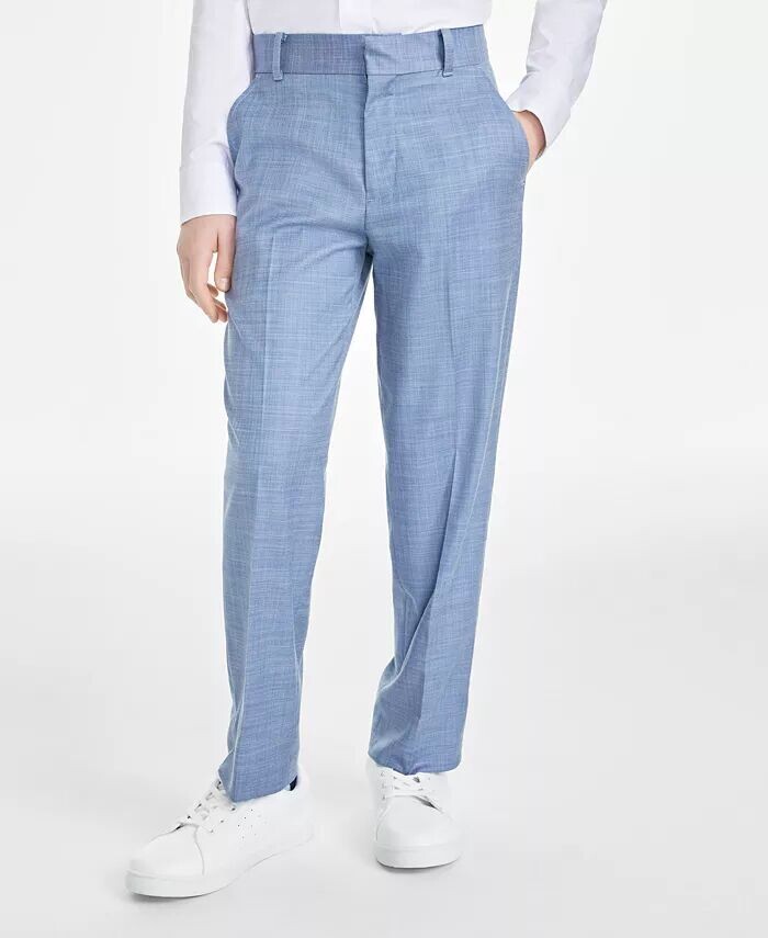 

Брюки для костюма Big Boys Stretch Sharkskin, пригодные для машинной стирки Tommy Hilfiger, синий