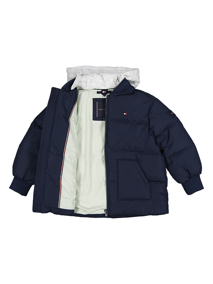 Tommy Hilfiger Стеганая куртка темно-синего цвета — фото 4