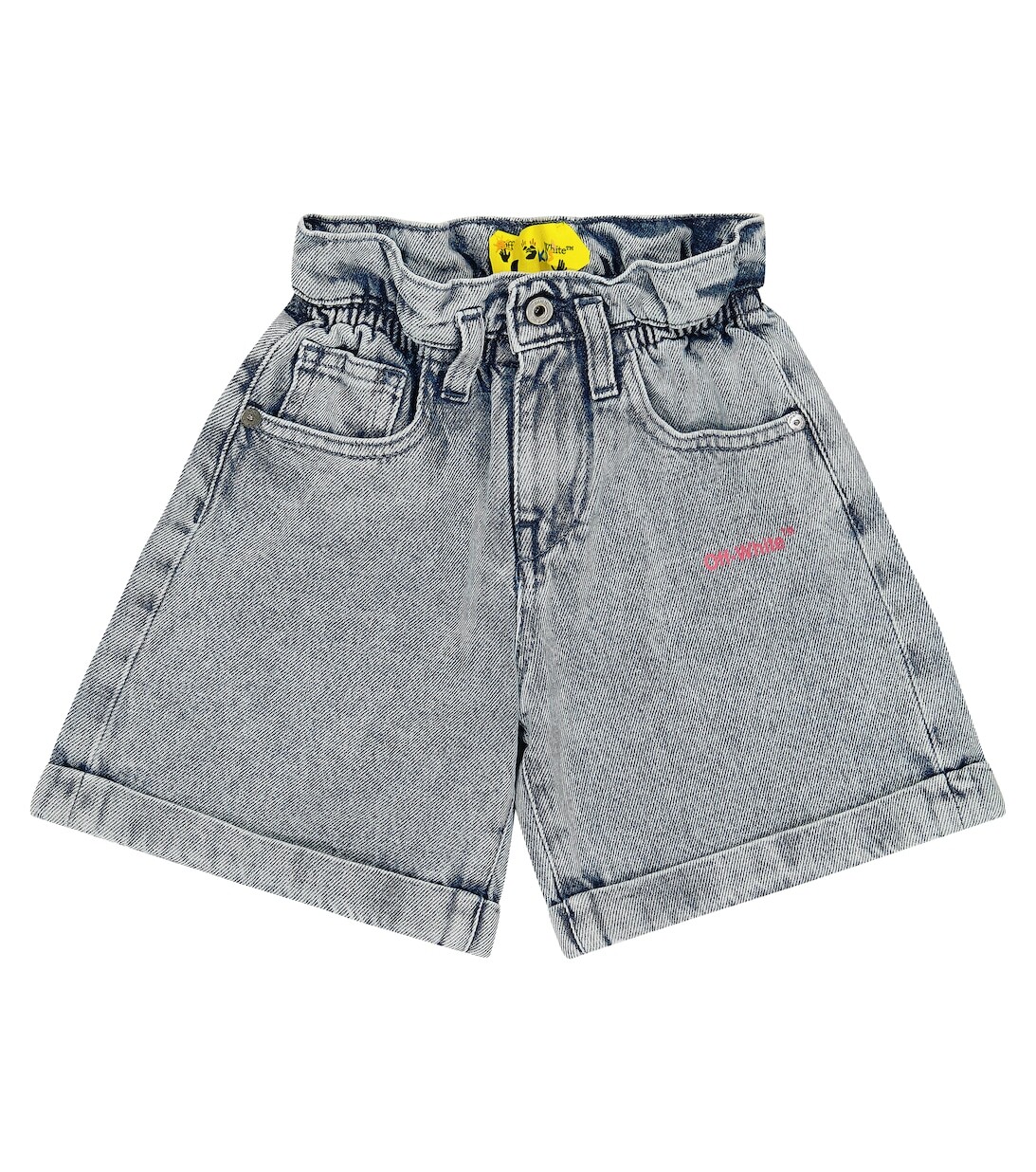 

Выбеленные джинсовые шорты Off-White, белый