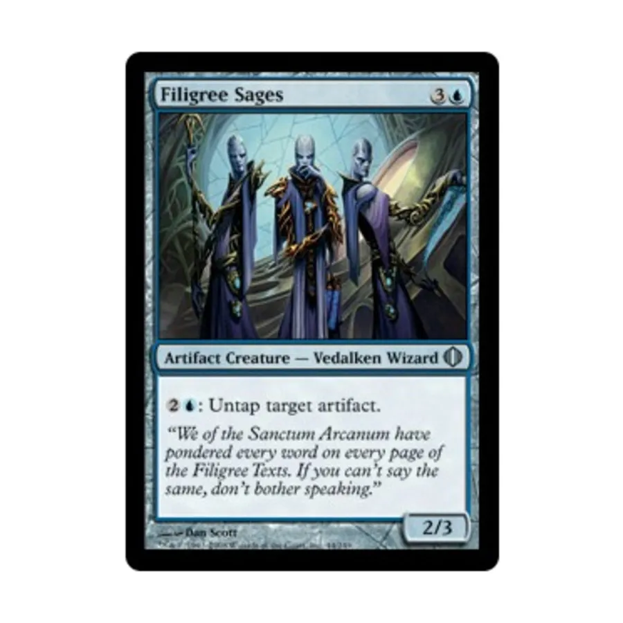

CCG Филигранные мудрецы (U), MTG - Shards of Alara