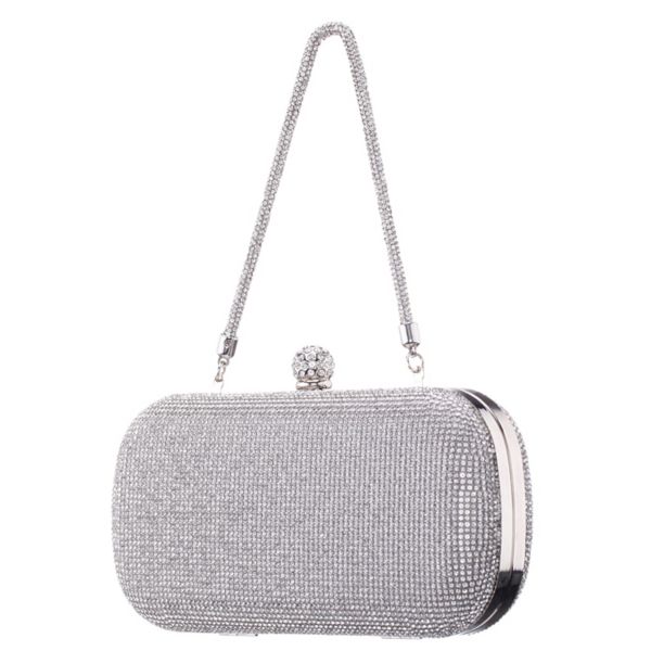 

Сумка-клатч Victoria Crystal Minaudiere N By Nina, серебряный