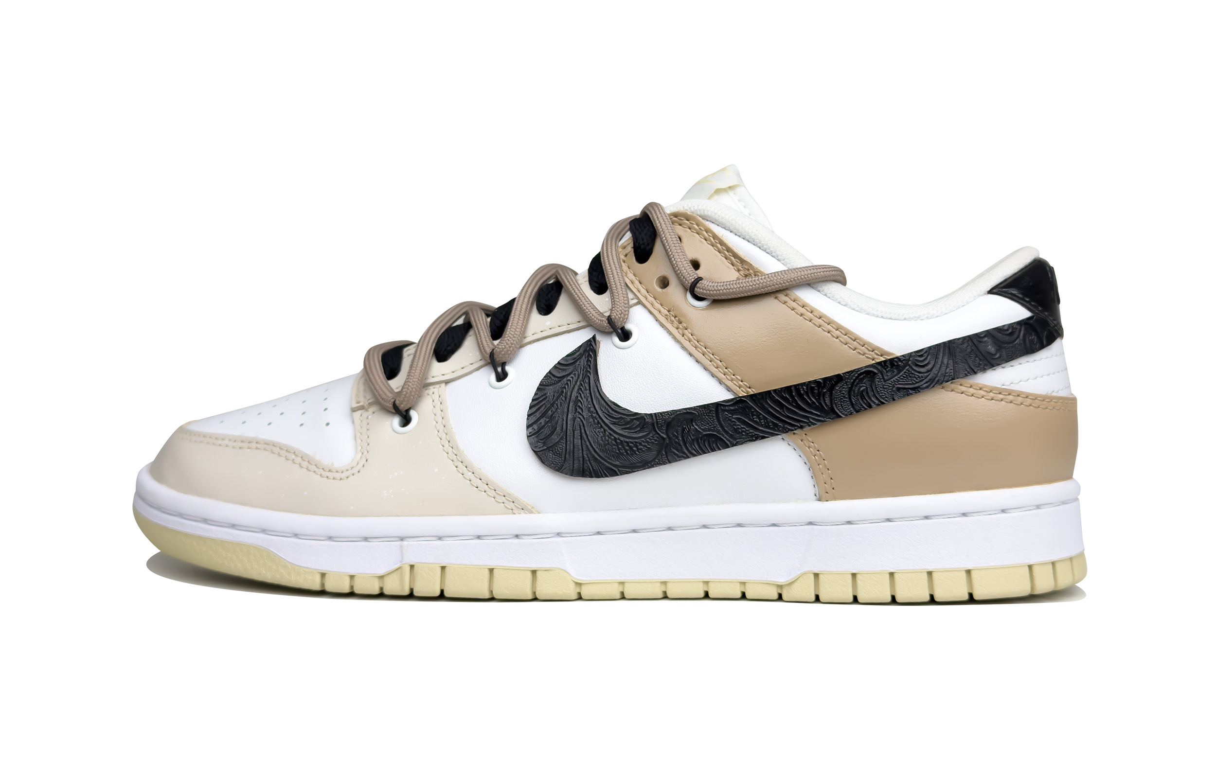 

Кроссовки Nike Dunk Skateboarding Shoes Men Low-top Beige/Khaki/White, хаки