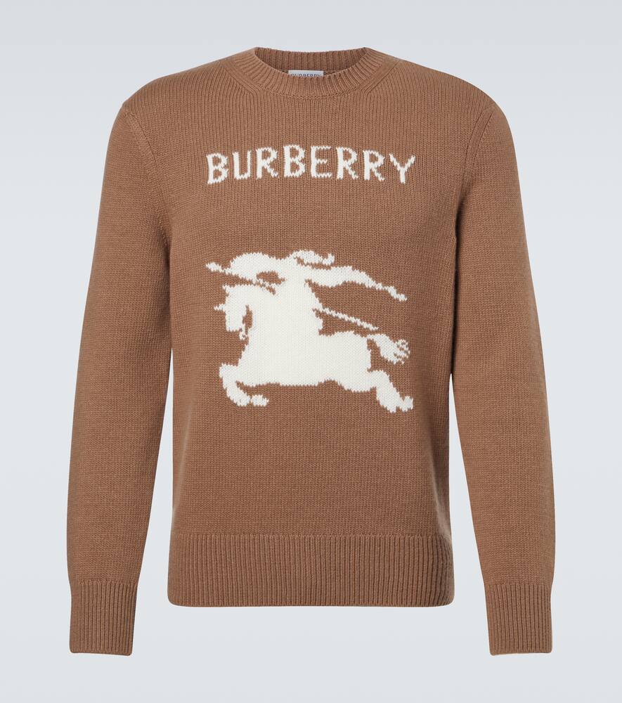 

Шерстяной свитер с кашемиром Logo Burberry, Camel