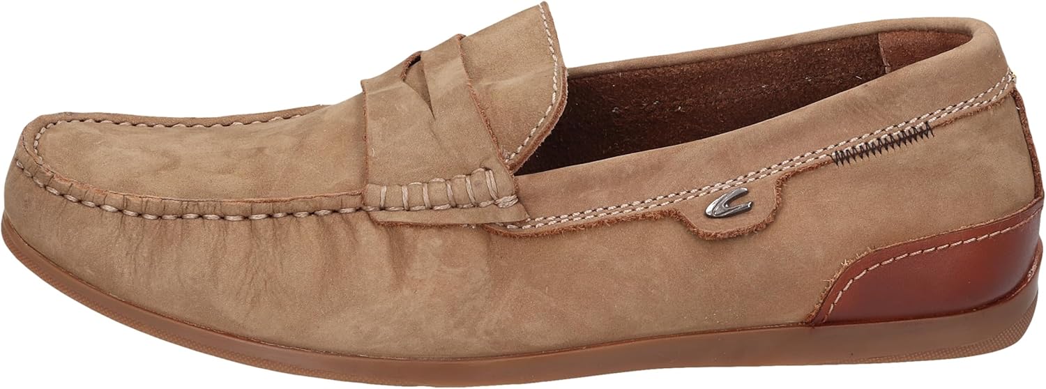 Тапочки Camel Active из нубука, тауп, Taupe — фото 2