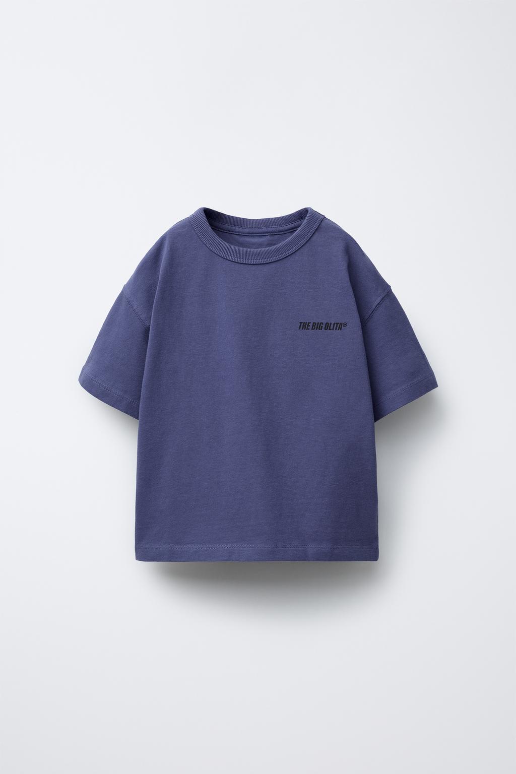 

Футболка с принтом логотипа ZARA, цвет Deep blue