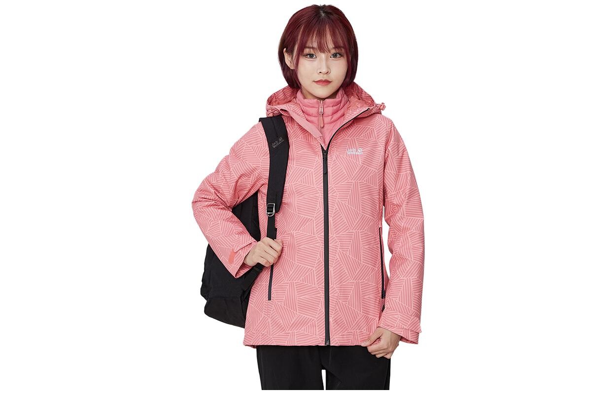

Ветровки женские Jack Wolfskin, цвет Rose red streak / 7805