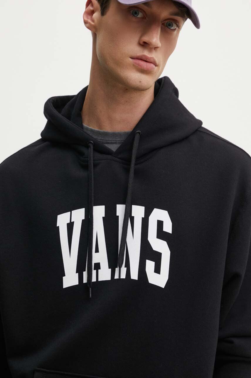 

Хлопковая толстовка Vans, черный
