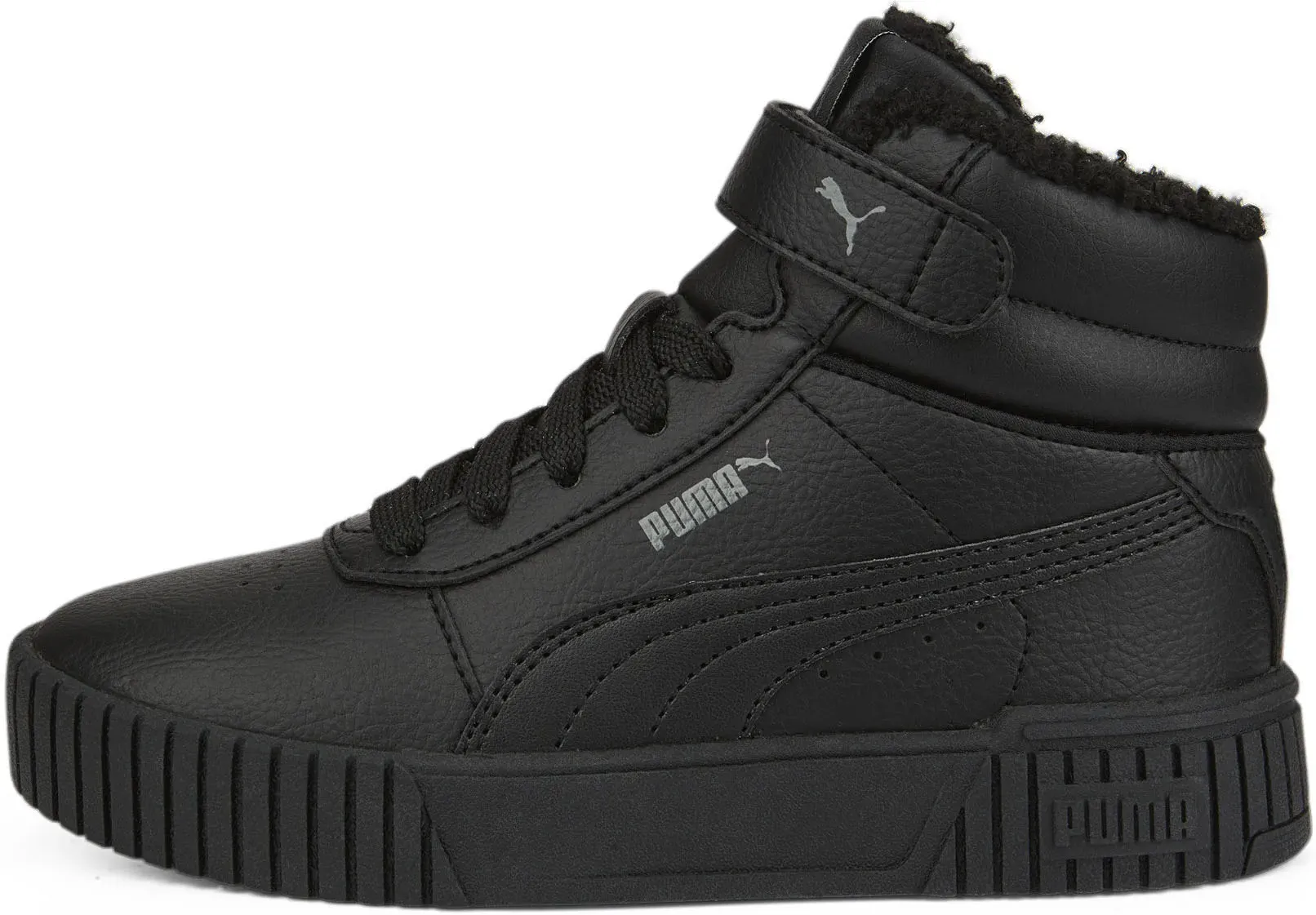 

Кроссовки PUMA "CARINA 2.0 MID WTR PS", цвет Puma Black- Puma Black-Dark Shadow
