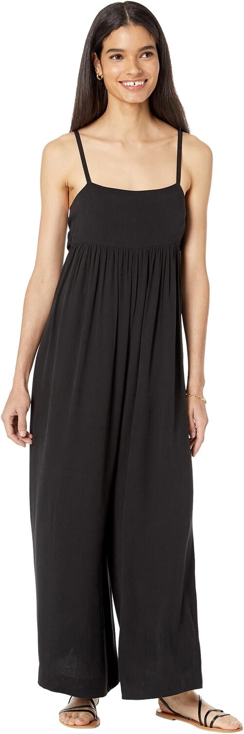 

Комбинезон Madewell Tie-Back Wide-Leg Jumpsuit, цвет True Black