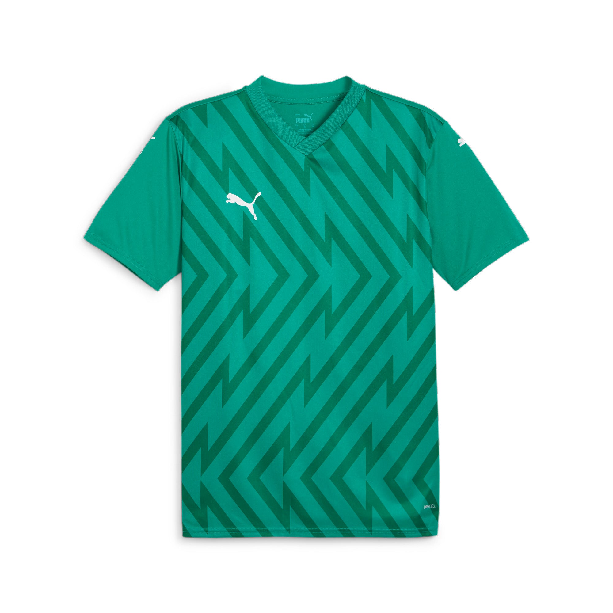 

Футболка мужская PUMA teamGLORY, цвет sport green/white/power green