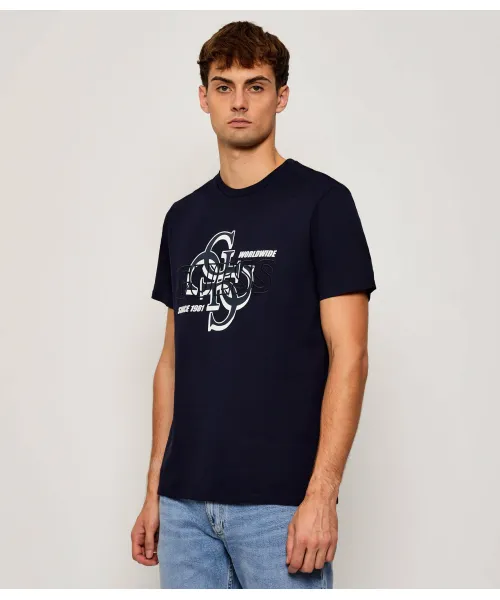 

Футболка «Падающая тень» Regular fit Guess Jeans, синий