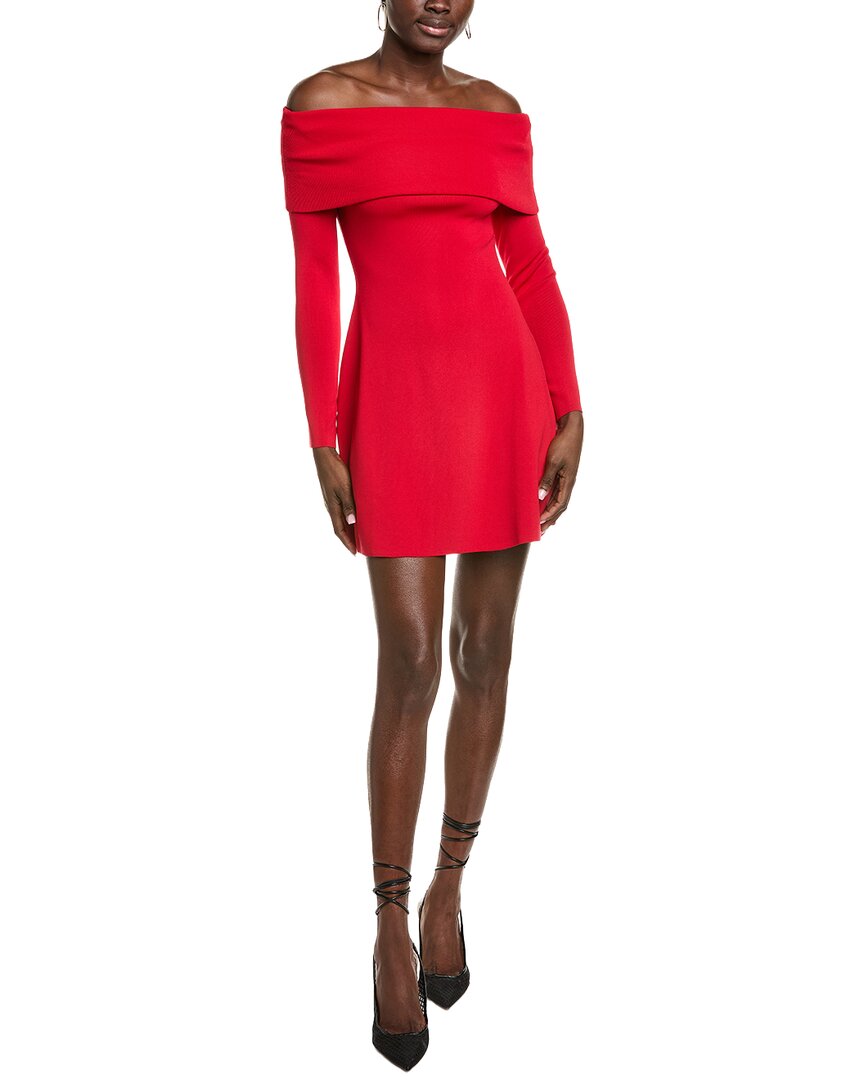 

Мини-платье Endless Rose с открытыми плечами и расклешенным лифом Endless Rose, красный