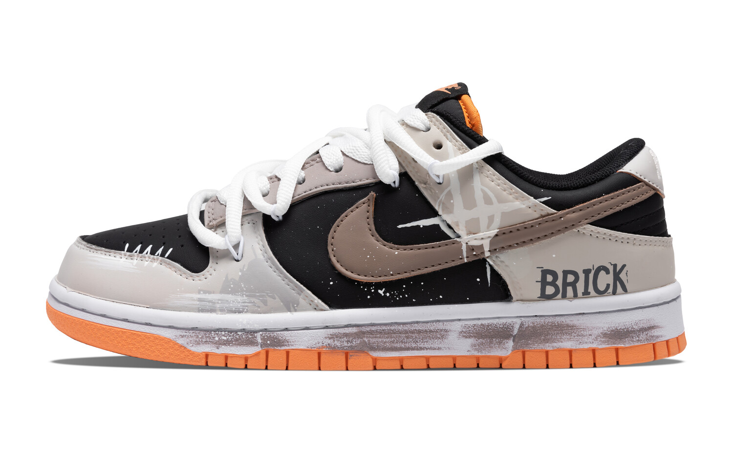 

Кроссовки Nike Dunk Skateboard Shoes Men Low-Top Black White, Черный, Кроссовки Nike Dunk Skateboard Shoes Men Low-Top Black White