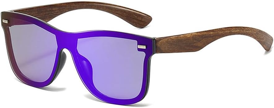 

Женские солнцезащитные очки в крупной оправе, модные трендовые очки для активного отдыха, путешествий, вождения, унисекс, защита от УФ-излучения UV400 TKKTLLT, Brown Blue