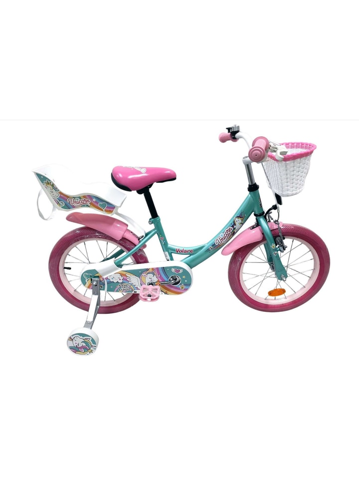 

Volare Детский велосипед «Единорог», 16 дюймов, зеленого цвета