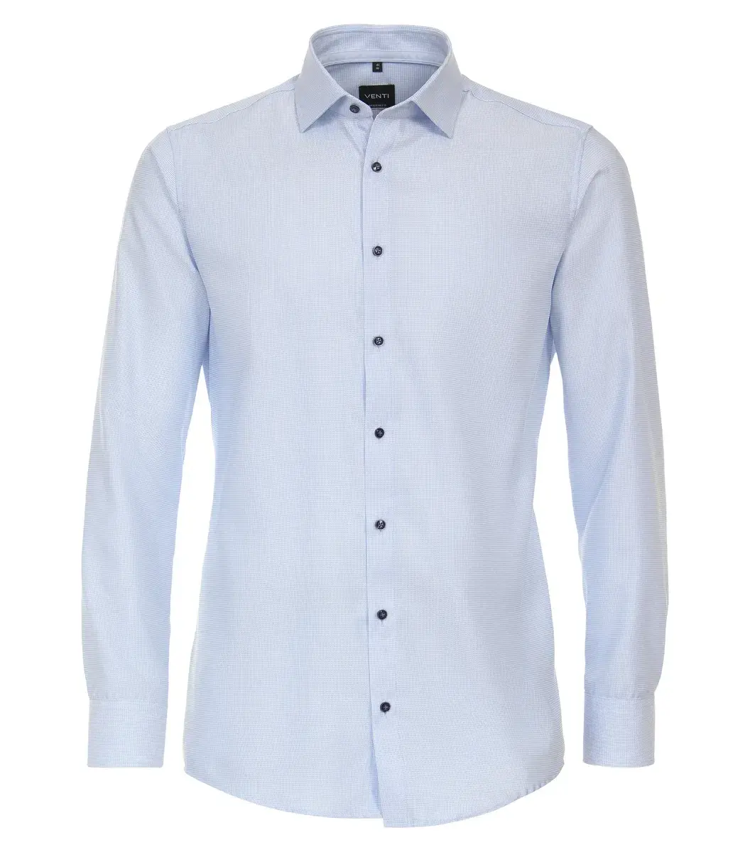 

Деловая рубашка VENTI "Деловая рубашка VENTI удлиненные рукава 72см однотонная", голубой