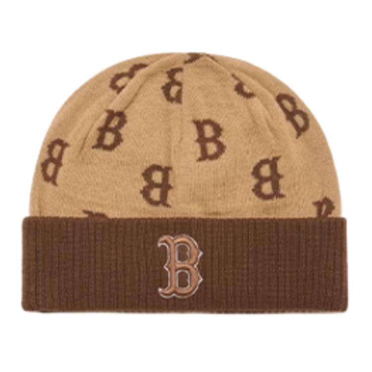 

Детская шапка-бини Dark Beige MLB KIDS