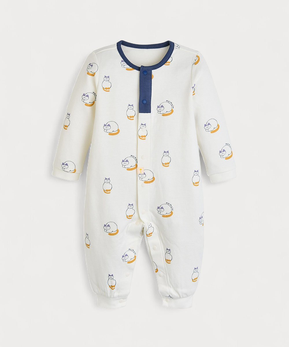 Комбинезон с длинными рукавами и шапка Geocat Moimoln, Cream — фото 2