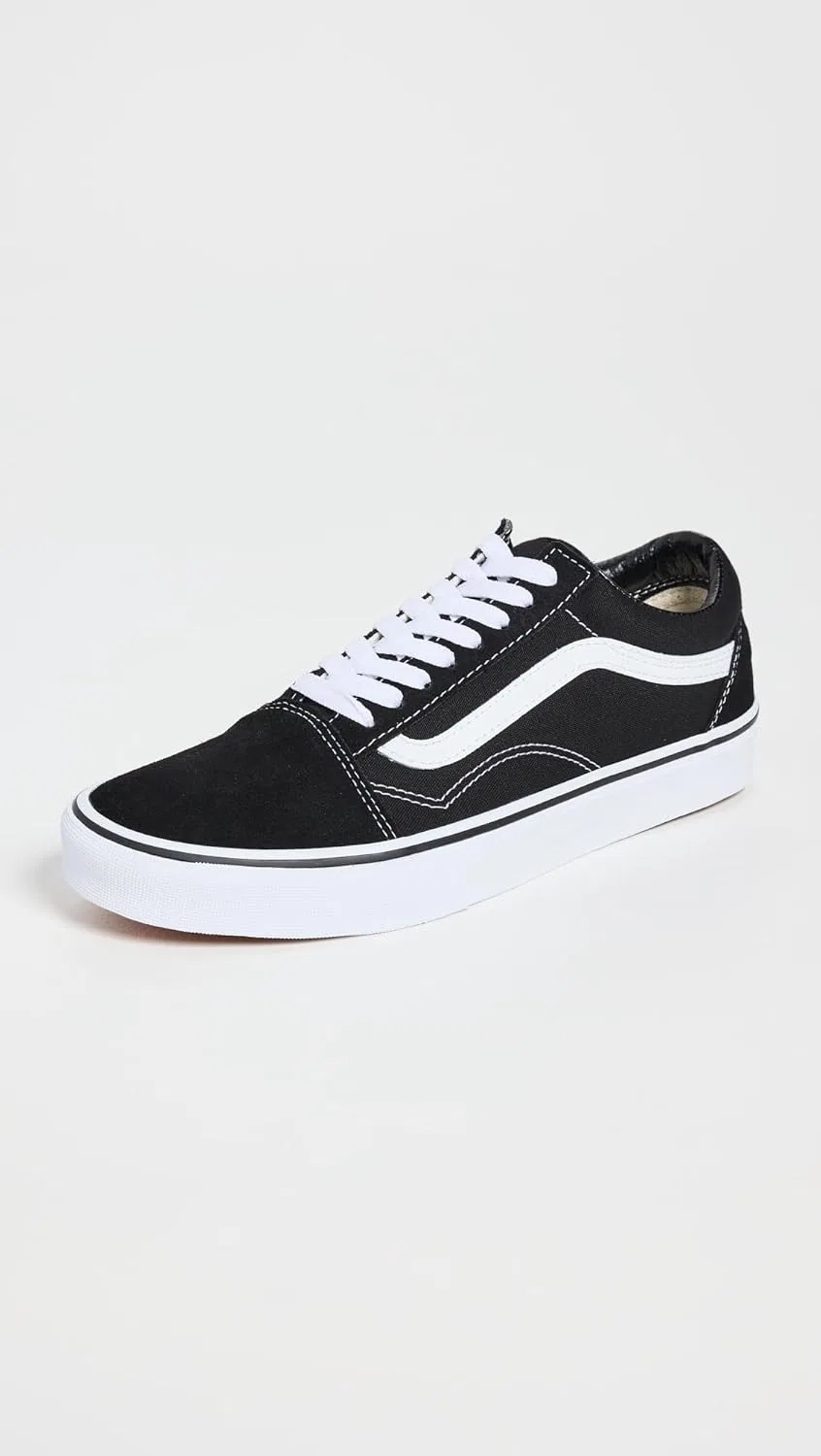 Детские спортивные кроссовки Vans Classic Unisex для скейтбординга, черно-белые — фото 2