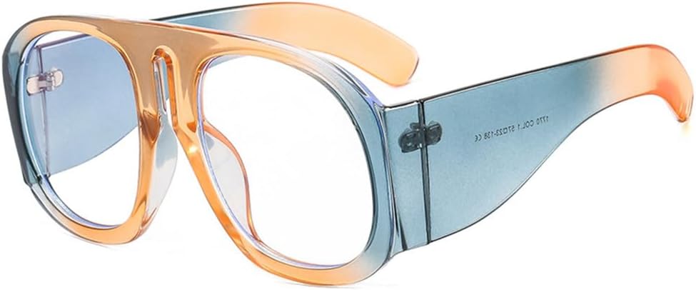 

Солнцезащитные очки UV400 для панк-стиля, с большой оправой и градиентными линзами, подходят для женщин и мужчин, для бега и занятий спортом на открытом воздухе generic, Grayorange-clear