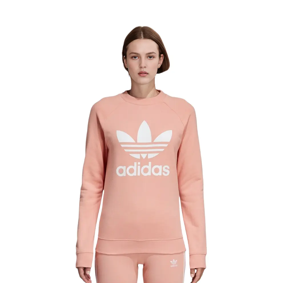 Свитер женский серый розовый Adidas Originals — фото 4