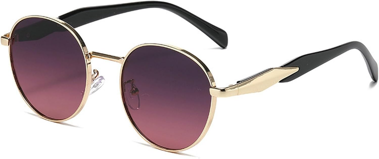 

Ретро овальные солнцезащитные очки для женщин и мужчин, классические дизайнерские солнцезащитные очки в стиле 90-х с металлическим корпусом и защитой от УФ-излучения mincl, Light Gray Pink