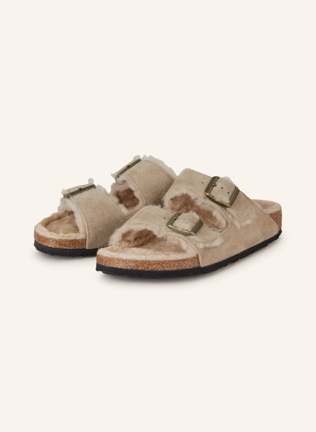 

Мюли из овчины Arizona Birkenstock, коричневый