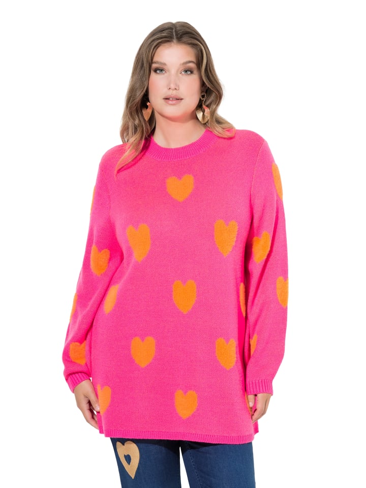 

MIAMODA Свитер неоново-ягодного цвета