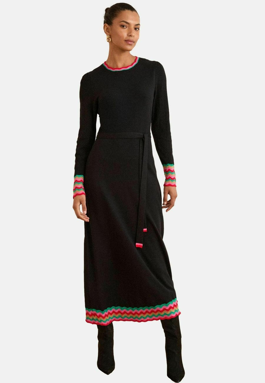 

Платье Love & Roses Jumper dress, Black Wavy Rainbow Stripe/Black