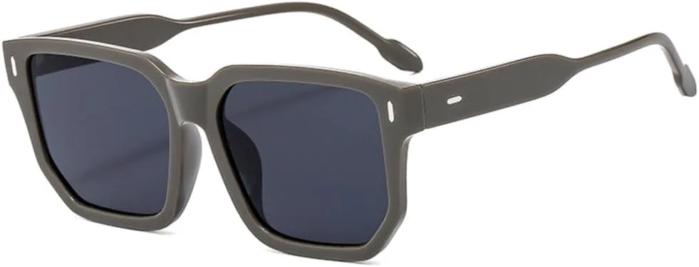 

Солнцезащитные очки в стиле ретро 2027 года, популярные, с большой оправой, универсальные, с широкими дужками, для создания индивидуального образа MTZJH, Grey